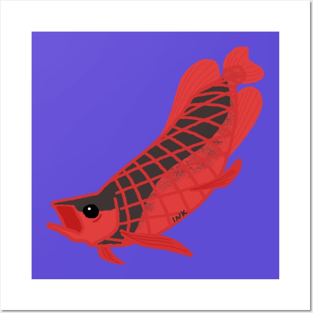 Arowana Wall Art by Inktopodes